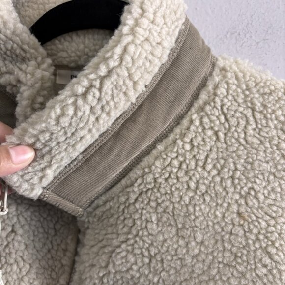 Polham Japan Sherpa Heavy Weight Jacket Front Pocket Beige Men XXL - Picture 5 of 12